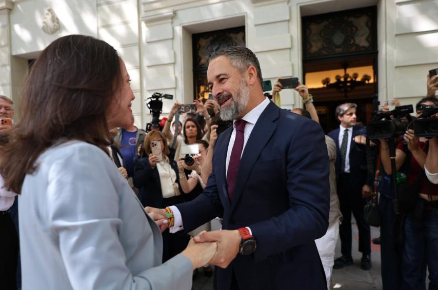 María Corina Machado se reunió con el presidente de Vox en España (FOTOS)