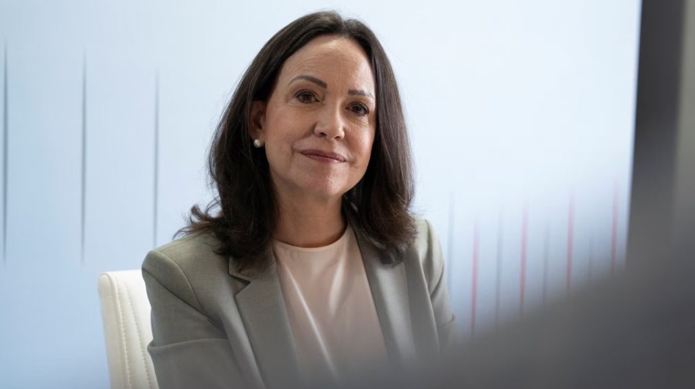 María Corina Machado llegó al Palacio de São Bento, residencia oficial del Primer Ministro de Portugal