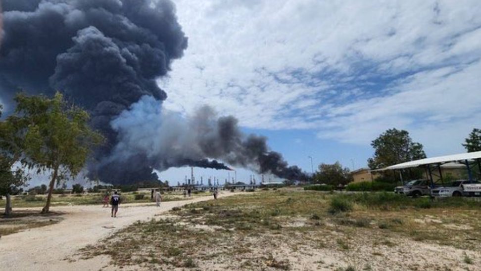 VIDEO: importante refinería iraní recibió ataque tras la entrada en vigor del alto el fuego