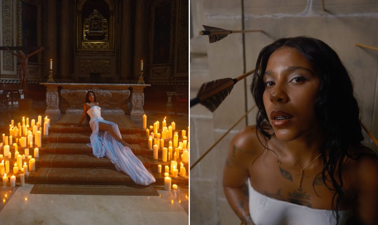 Tokischa acabó denunciada por posar semidesnuda en una iglesia española (FOTOS)