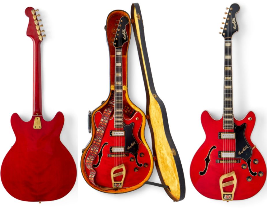 Subastarán por una cifra astronómica la legendaria guitarra rojo cerezo de Elvis Presley