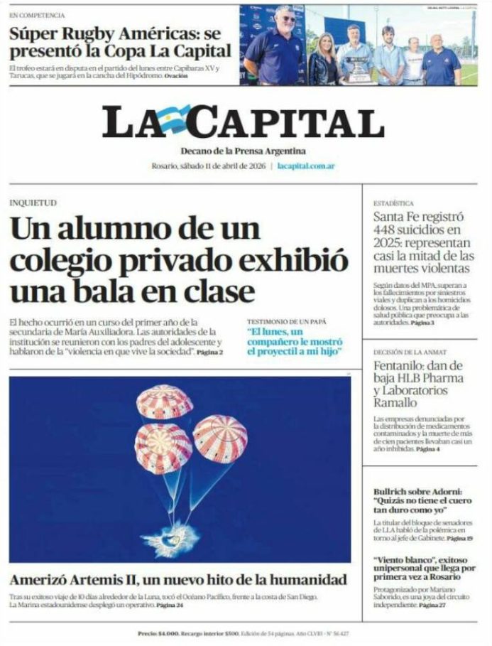 Portadas latinoamericanas de este sábado 11 de abril de 2026