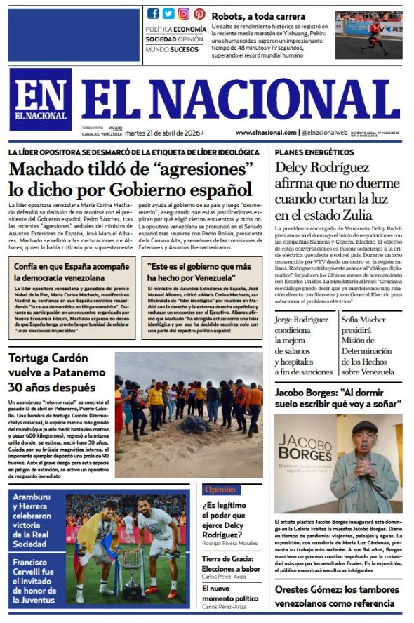 Portadas de este martes 21 de abril de 2026