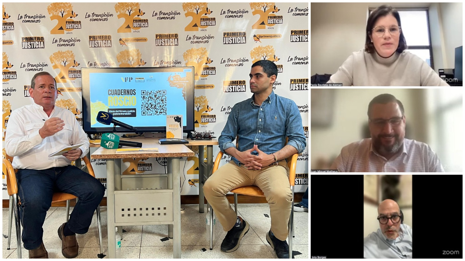 Primero Justicia presenta primera edición de los “Cuadernos Roscio” para una transición en Venezuela