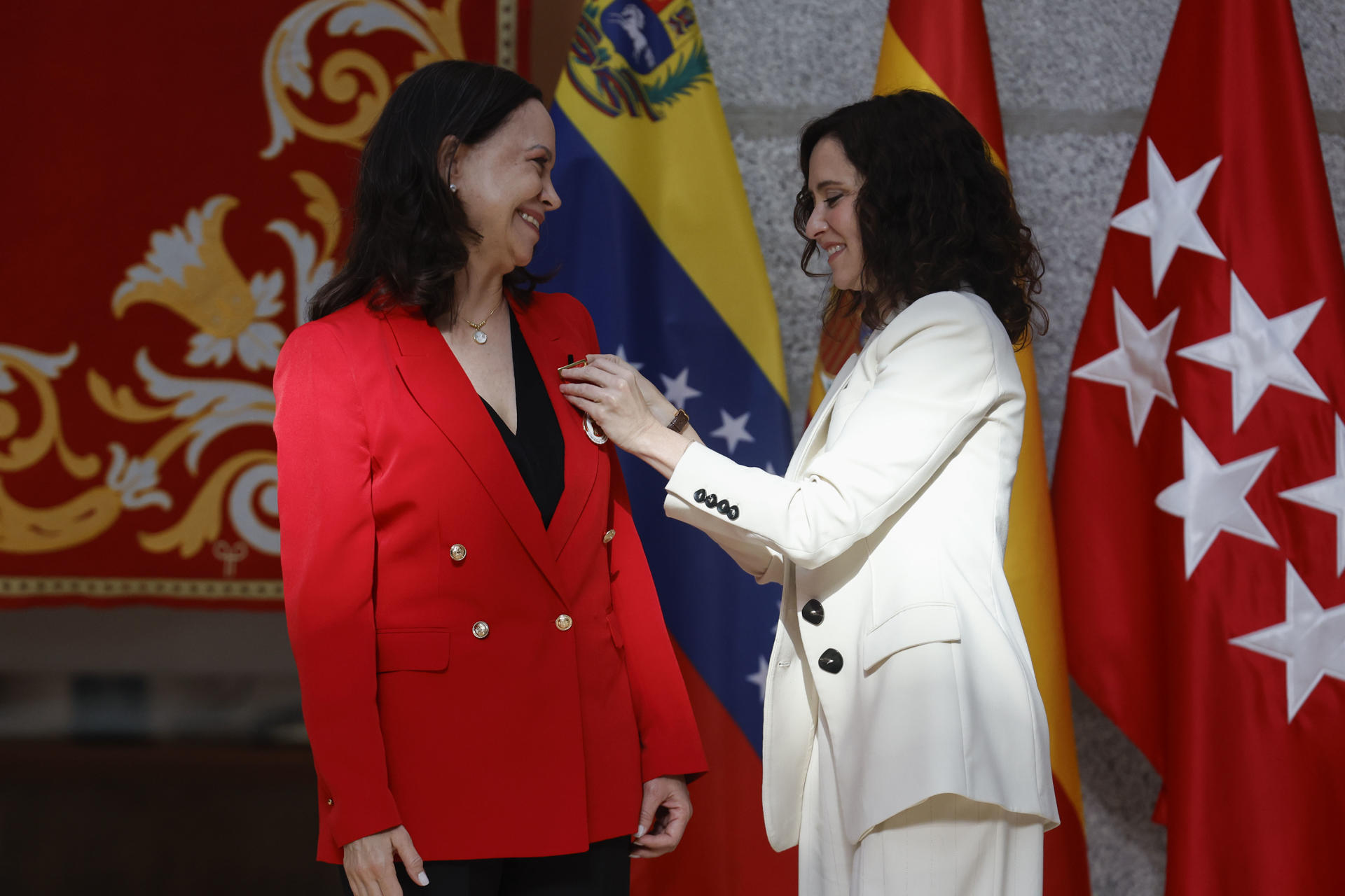 María Corina Machado agradeció a Isabel Díaz Ayuso por su respaldo a la libertad de Venezuela