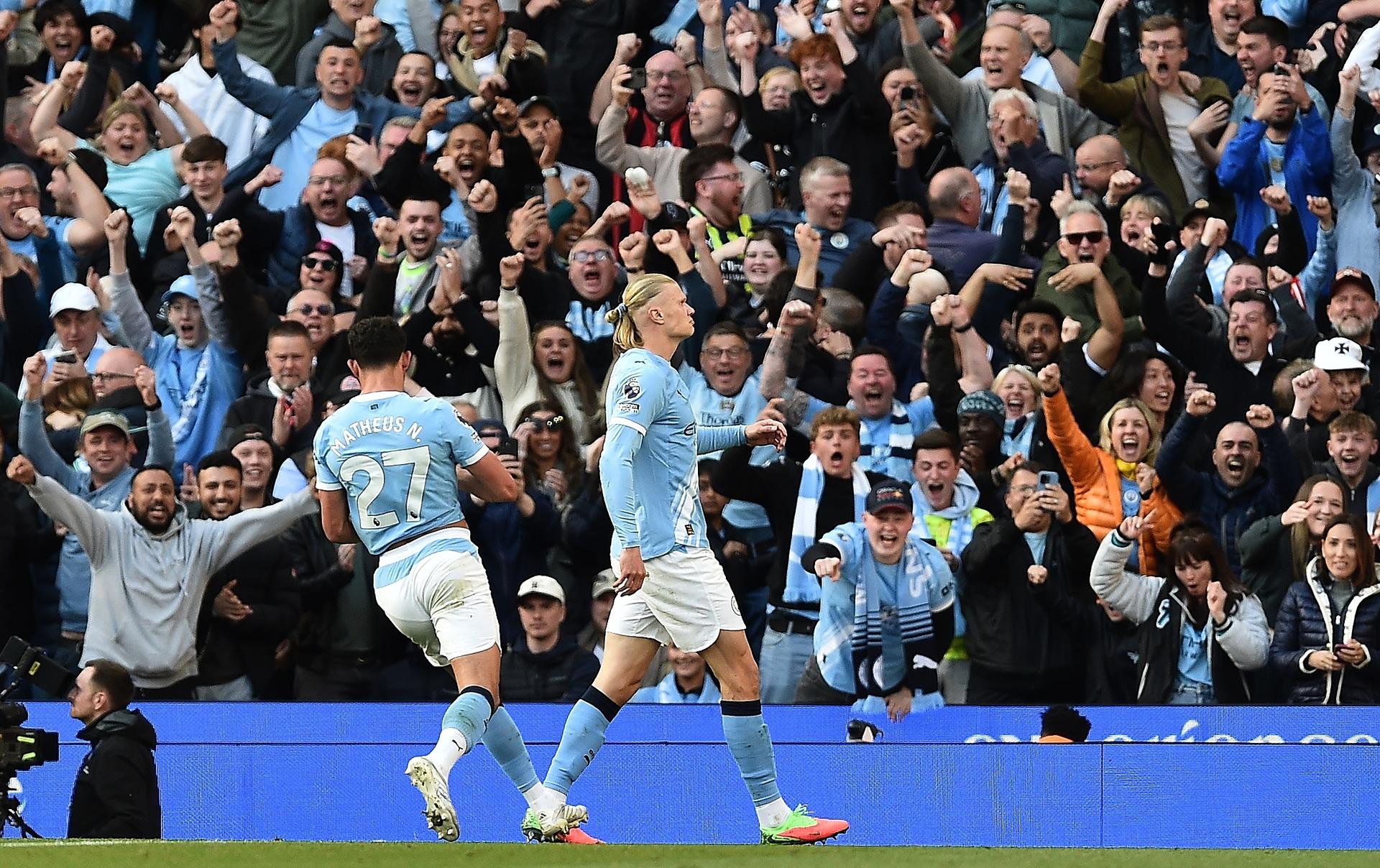 Manchester City consiguió victoria crucial contra Arsenal para encaminarse a otra Premier League