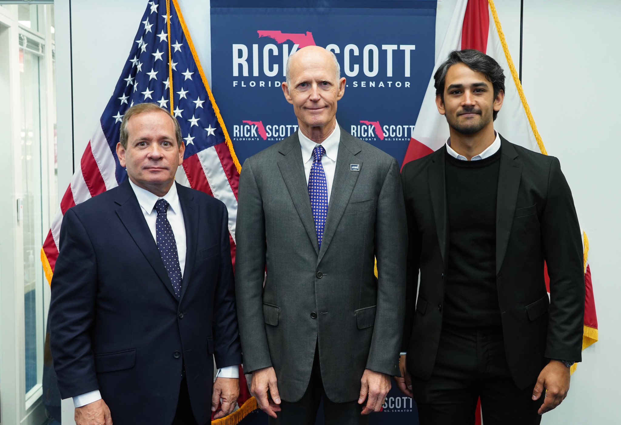 Rick Scott se reunió con Juan Pablo Guanipa y le reafirmó su apoyo por nuevas elecciones en Venezuela