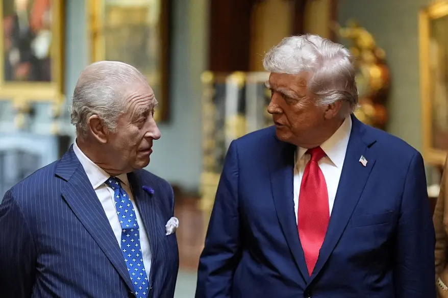 Trump enlistó los temas que planea discutir con el rey Carlos III durante su visita a EEUU