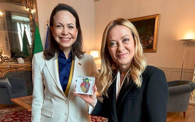 María Corina Machado agradeció "apoyo inquebrantable" de Giorgia Meloni por la libertad de Venezuela