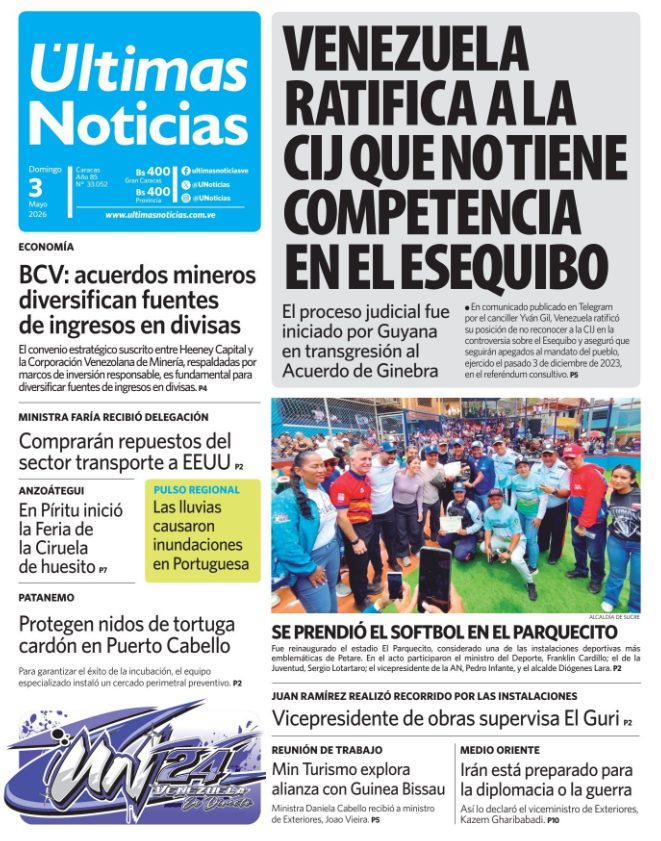 Portadas de este domingo 3 de mayo de 2026
