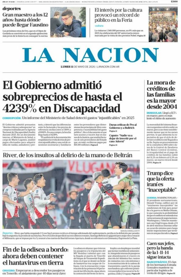 Portadas latinoamericanas de lunes 11 de abril de 2026