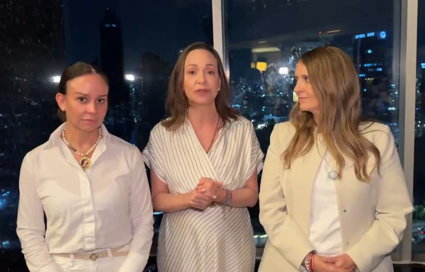María Corina Machado se reunió con la candidata Paloma Valencia y la viuda de Miguel Uribe