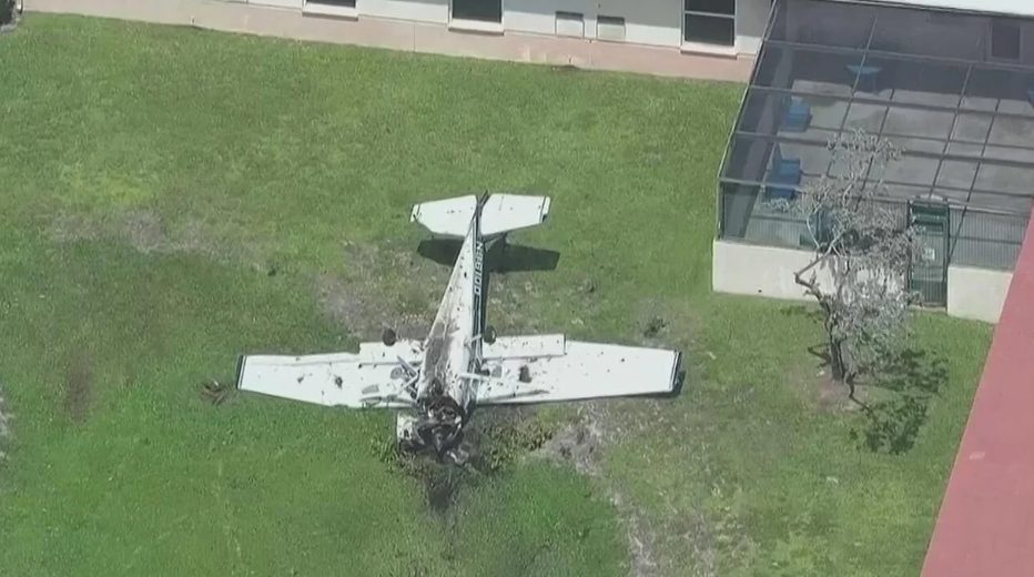 Avioneta se estrelló en un hospital psiquiátrico de Miami justo después de despegar