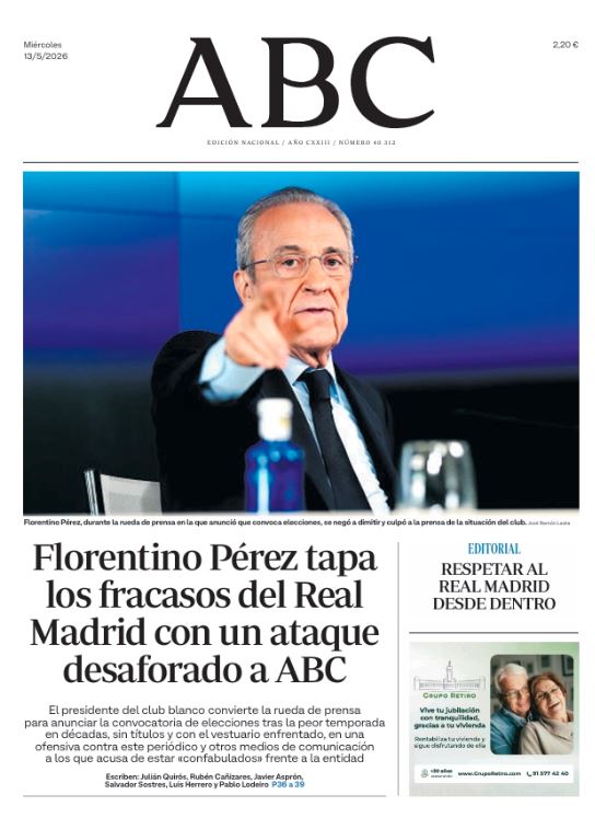 Portadas de la prensa internacional de este miércoles 13 de mayo de 2026