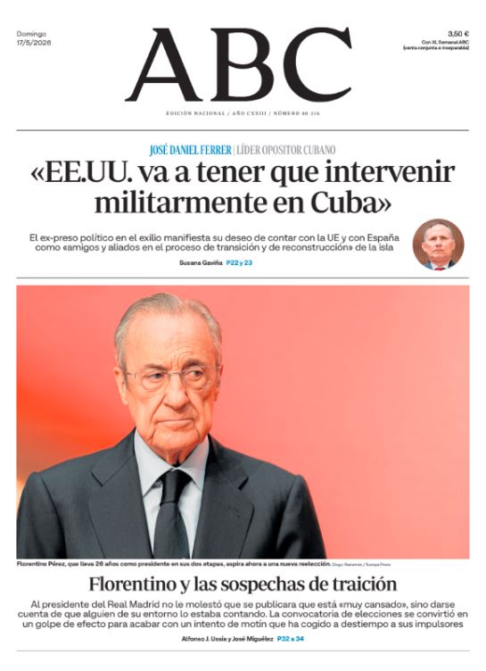 Portadas de la prensa internacional de este domingo 17 de mayo de 2026