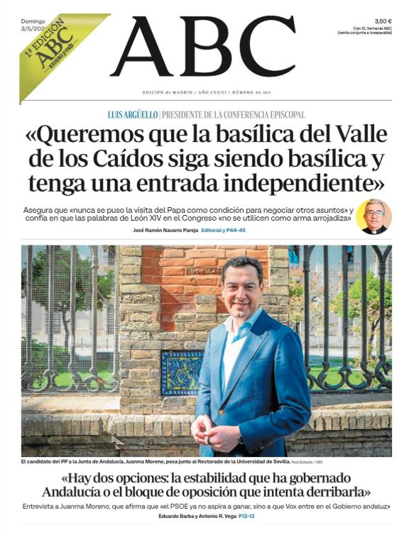 Portadas de la prensa internacional de este domingo 3 de mayo de 2026