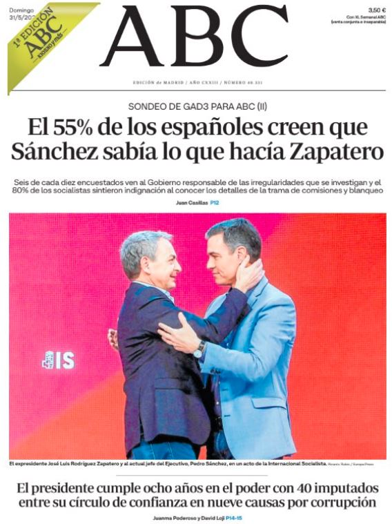 Portadas de la prensa internacional de este domingo 31 de mayo de 2026