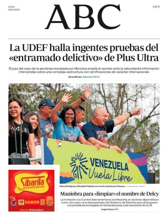 Portadas de la prensa internacional de este lunes 4 de mayo de 2026