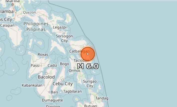 Un terremoto de magnitud 6 sacude una isla del centro de Filipinas
