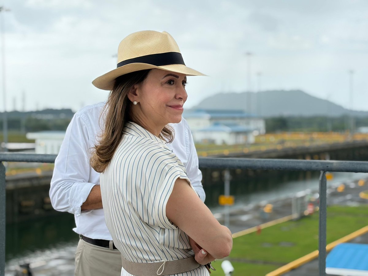 En FOTOS: María Corina Machado visitó el Canal de Panamá este #24May