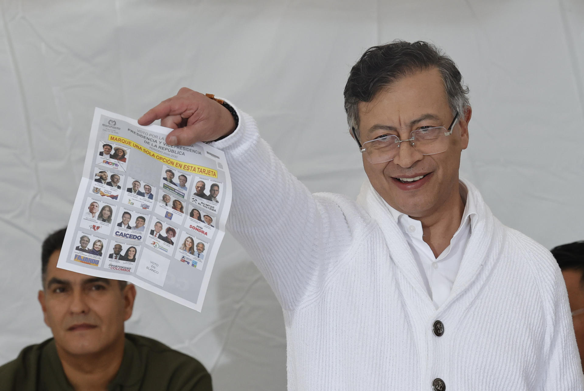 Gustavo Petro votó en las elecciones para escoger a su sucesor en la Casa de Nariño