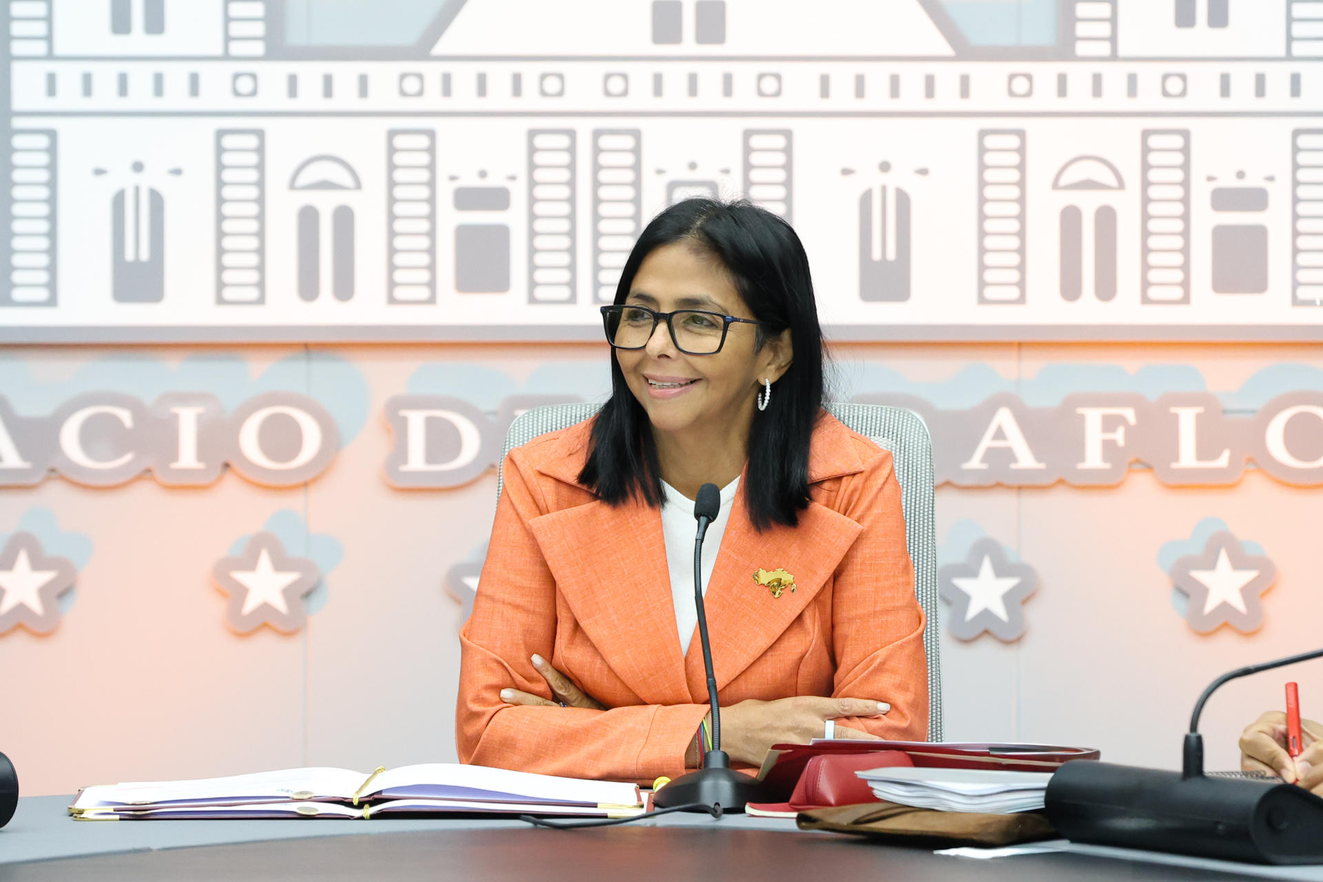 Delcy Rodríguez regresó de su visita a la India y Turquía pr