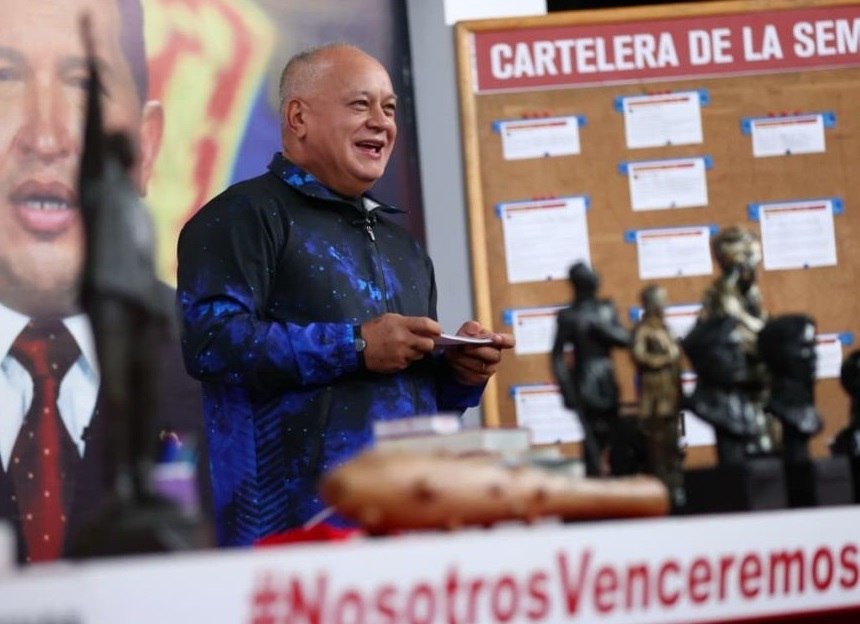 Diosdado Cabello salió con su 