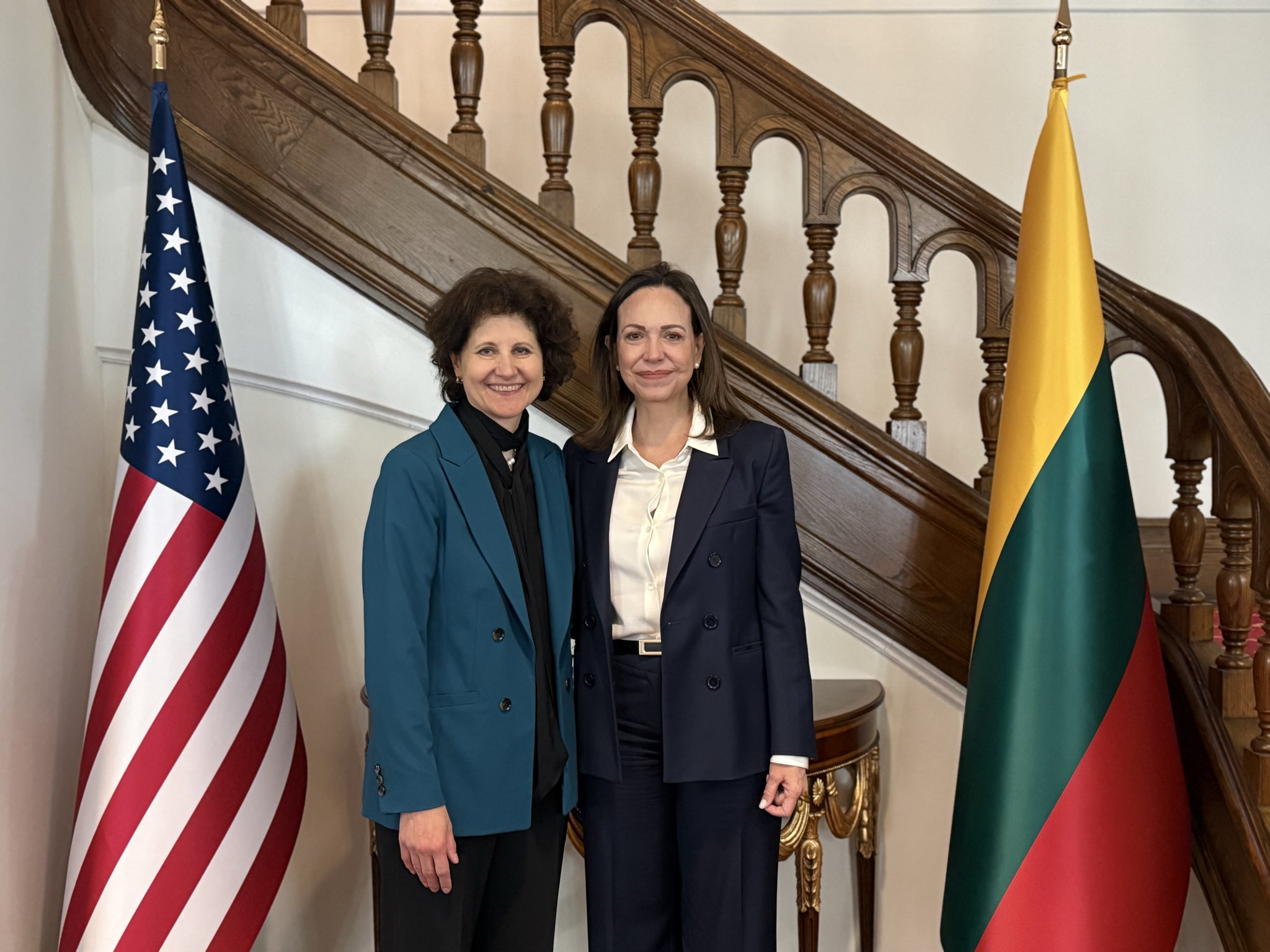 María Corina Machado se reunió en EEUU con la viceministra de Asuntos Exteriores de Lituania