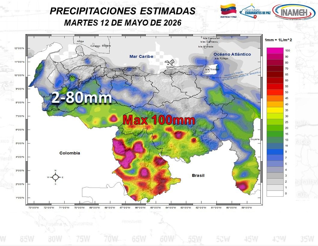 Inameh prevé olas de hasta dos metros de altura en algunas costas venezolanas este #12May