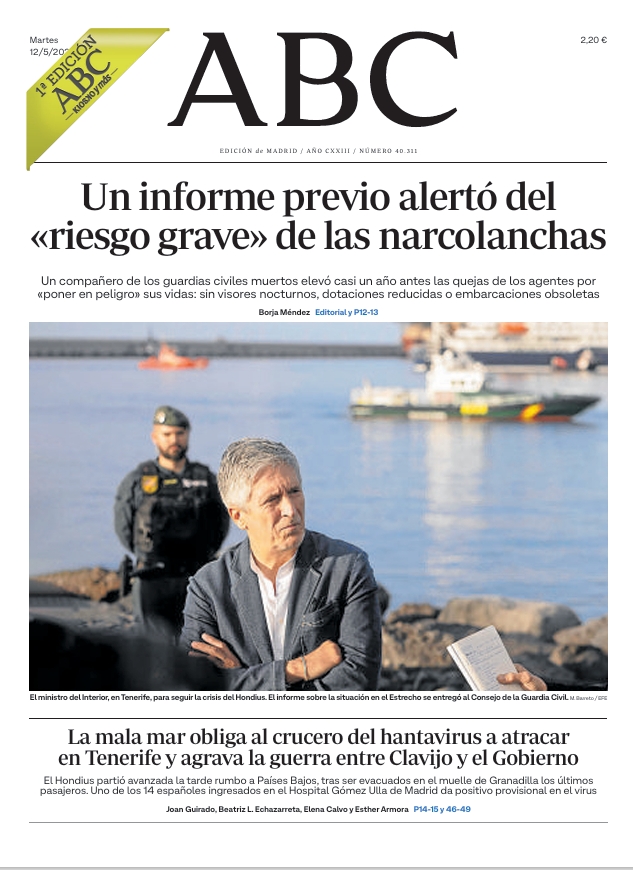Portadas de la prensa internacional de este martes 12 de mayo de 2026