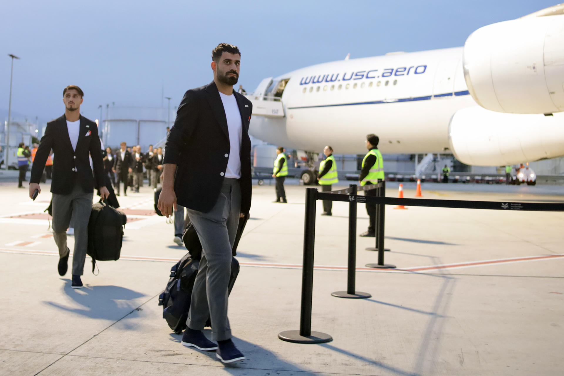 En medio de tensiones con EEUU, la selección de Irán llegó a