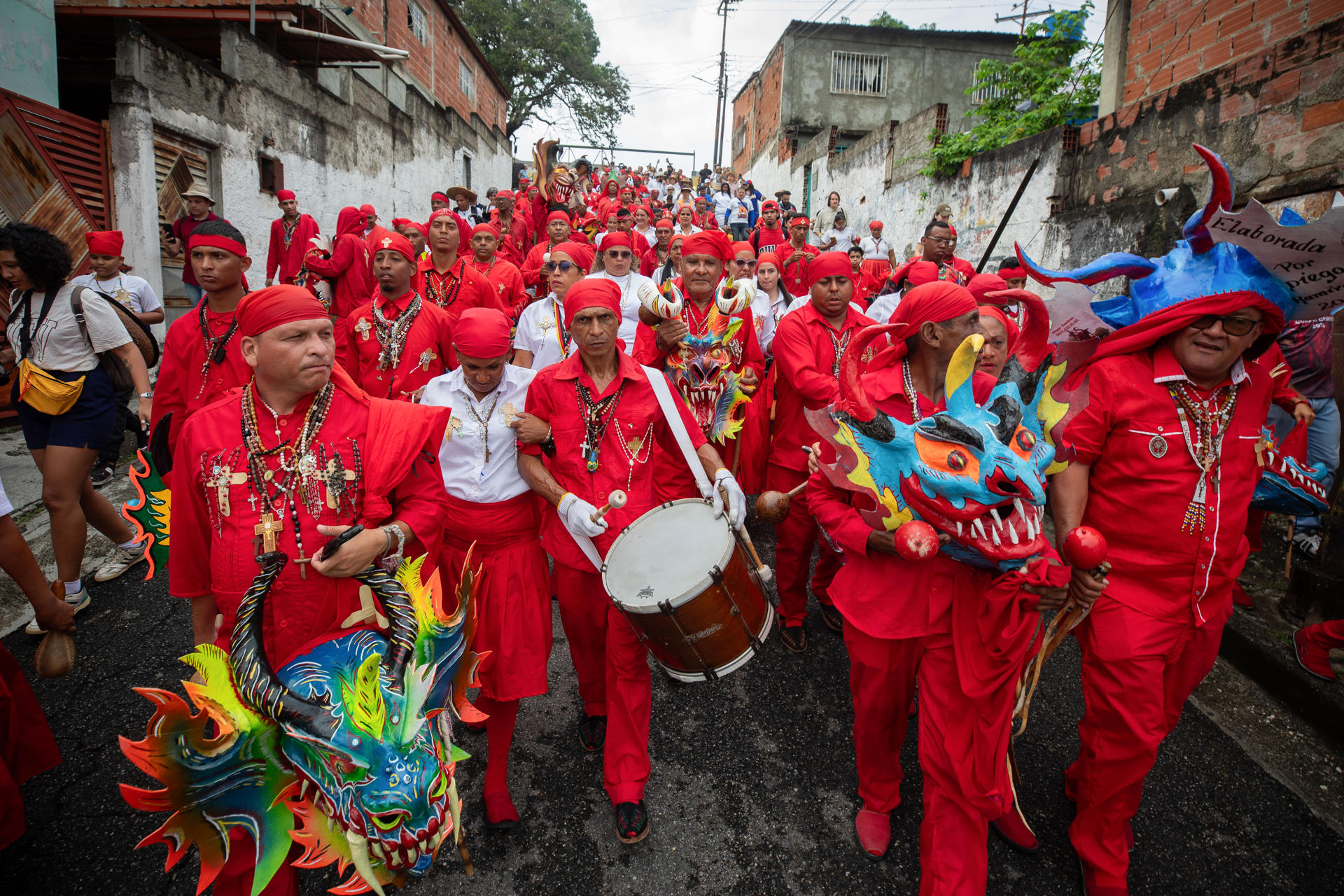 Diablos Danzantes de Yare celebraron el Corpus Christi bajo la sombra de la migración (FOTOS)