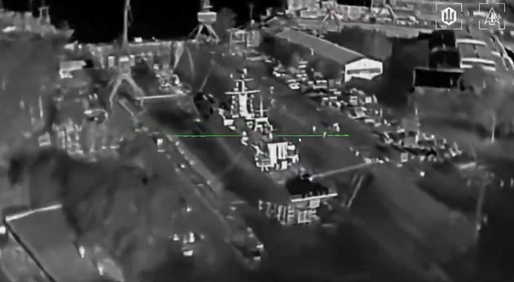 VIDEO: drones ucranianos alcanzaron una corbeta portamisiles en puerto ruso de Kronstadt