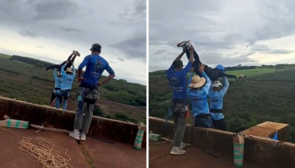 VIDEO: joven fue arrojada al vacío durante salto con cuerda fallido en Brasil