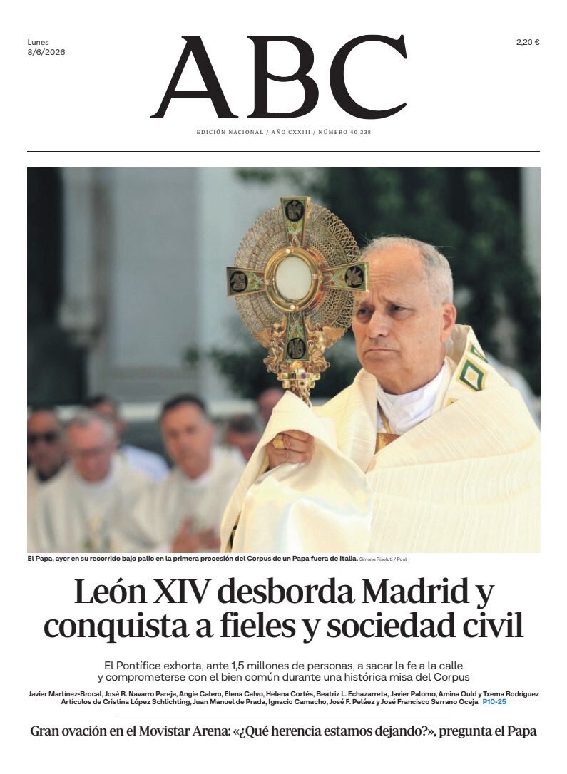 Portadas de la prensa internacional de este lunes 8 de junio