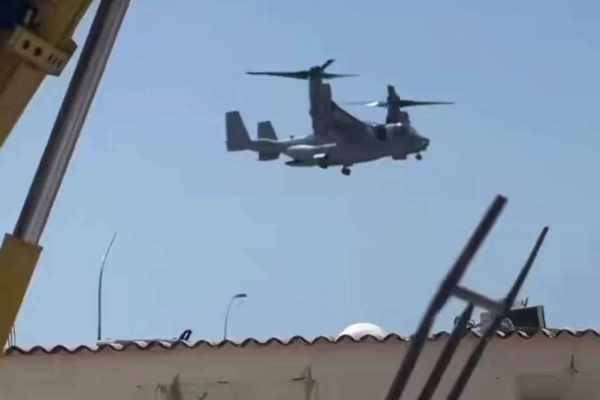 Llegan a La Guaira helicópteros MV-22 Osprey del Cuerpo de Marines de EE. UU.