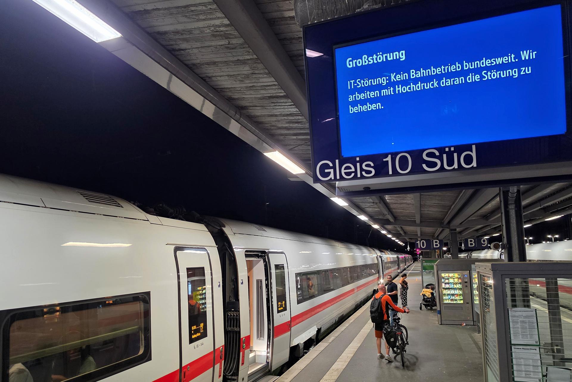 Un fallo en radiocomunicación paralizó durante más de dos horas la red ferroviaria alemana