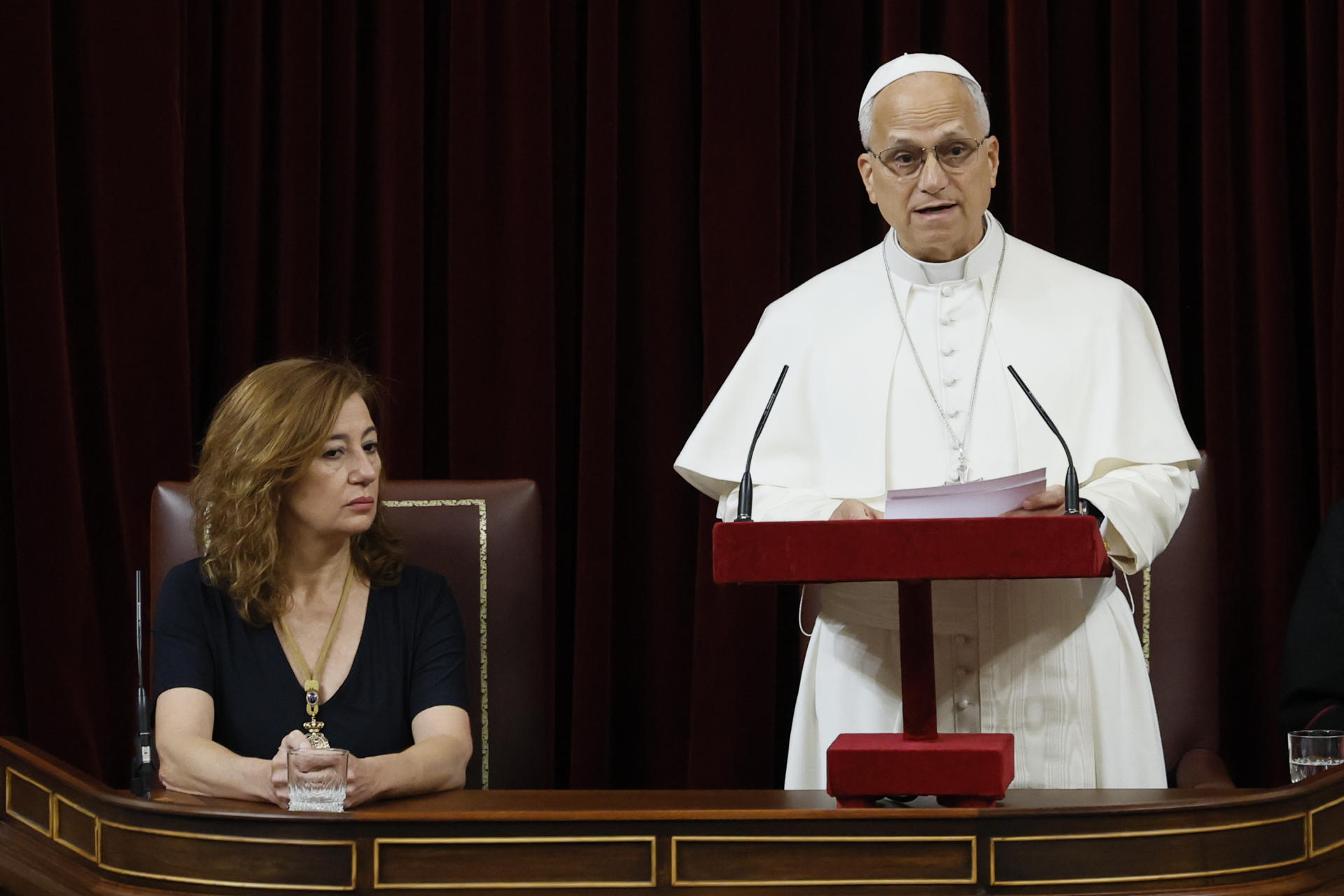 León XIV habla en el Congreso español como gesto de 