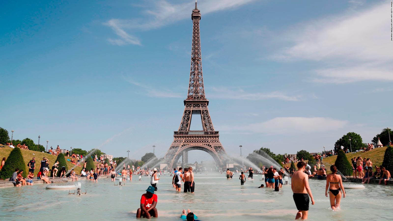 Francia se enfrentó a una temperatura de 38,2 grados, la media de máximas más alta de su historia