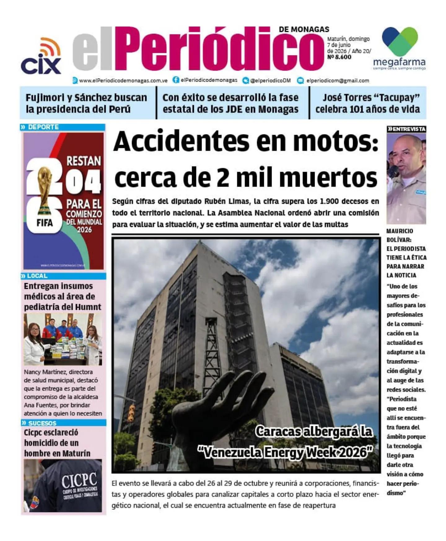 Portadas de este domingo 7 de junio de 2026