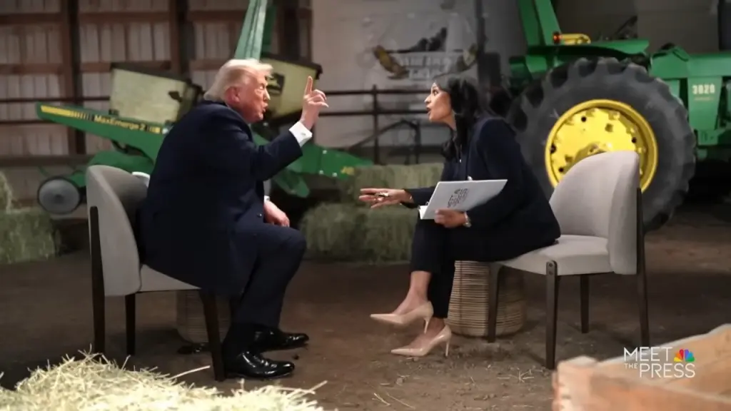 VIDEO: Trump abandonó abruptamente una entrevista tras acalo