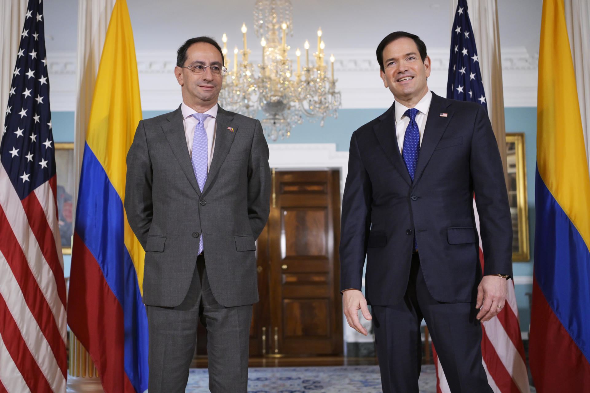Rubio recibió al vicepresidente electo de Colombia y reafirmó apoyo de Trump a De la Espriella