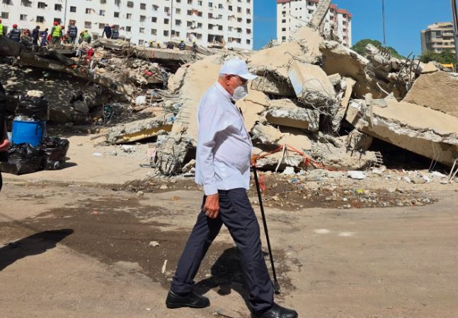 Baltazar Porras visitó La Guaira y pidió apoyo urgente para damnificados por los terremotos (VIDEO)