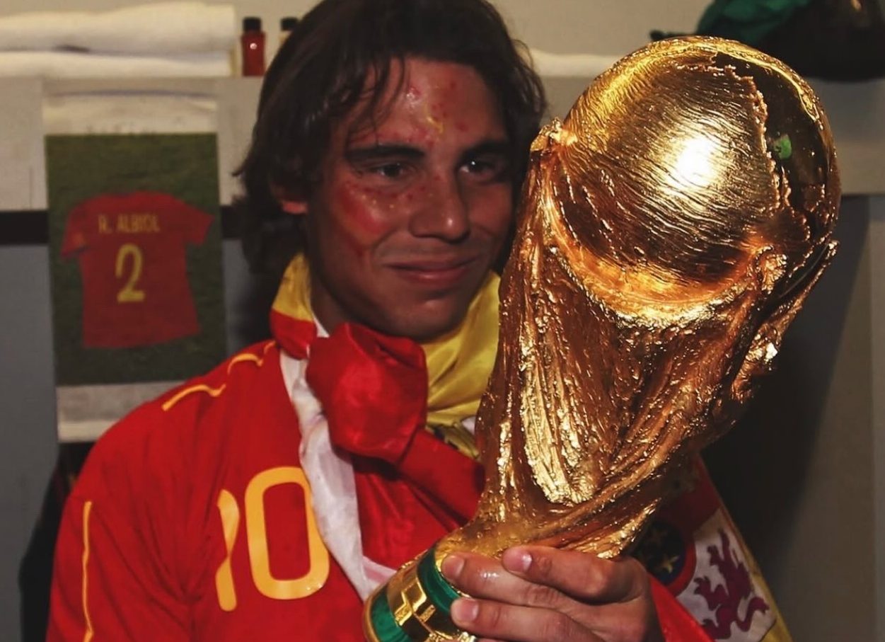 Rafael Nadal le deseó muchísima suerte en la final a la selección española