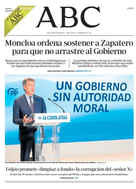 Portadas de la prensa internacional de este jueves 23 de julio de 2026