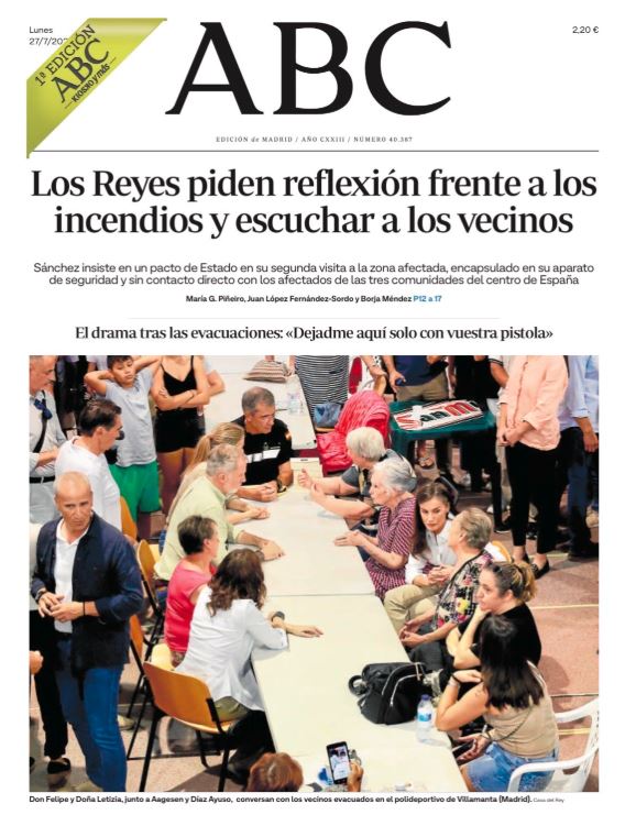 Portadas de la prensa internacional de este lunes 27 de julio de 2026