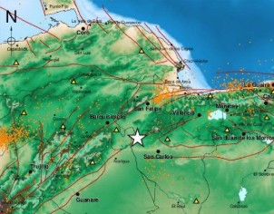 Sismo de magnitud 4.3 con epicentro en San Carlos este #20Jul