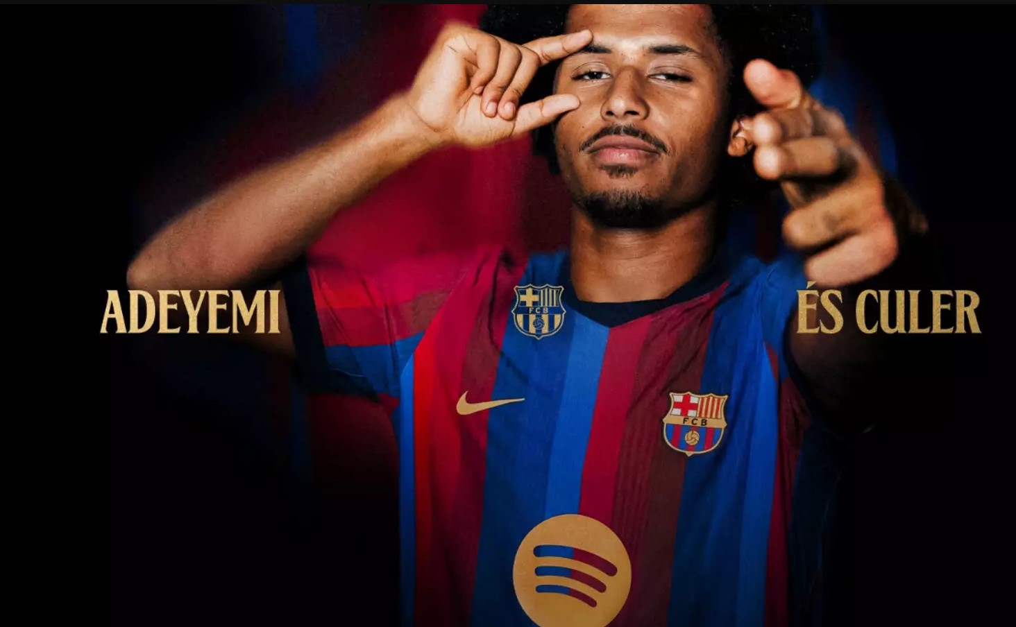 El Barcelona hizo oficial el fichaje de Karim Adeyemi