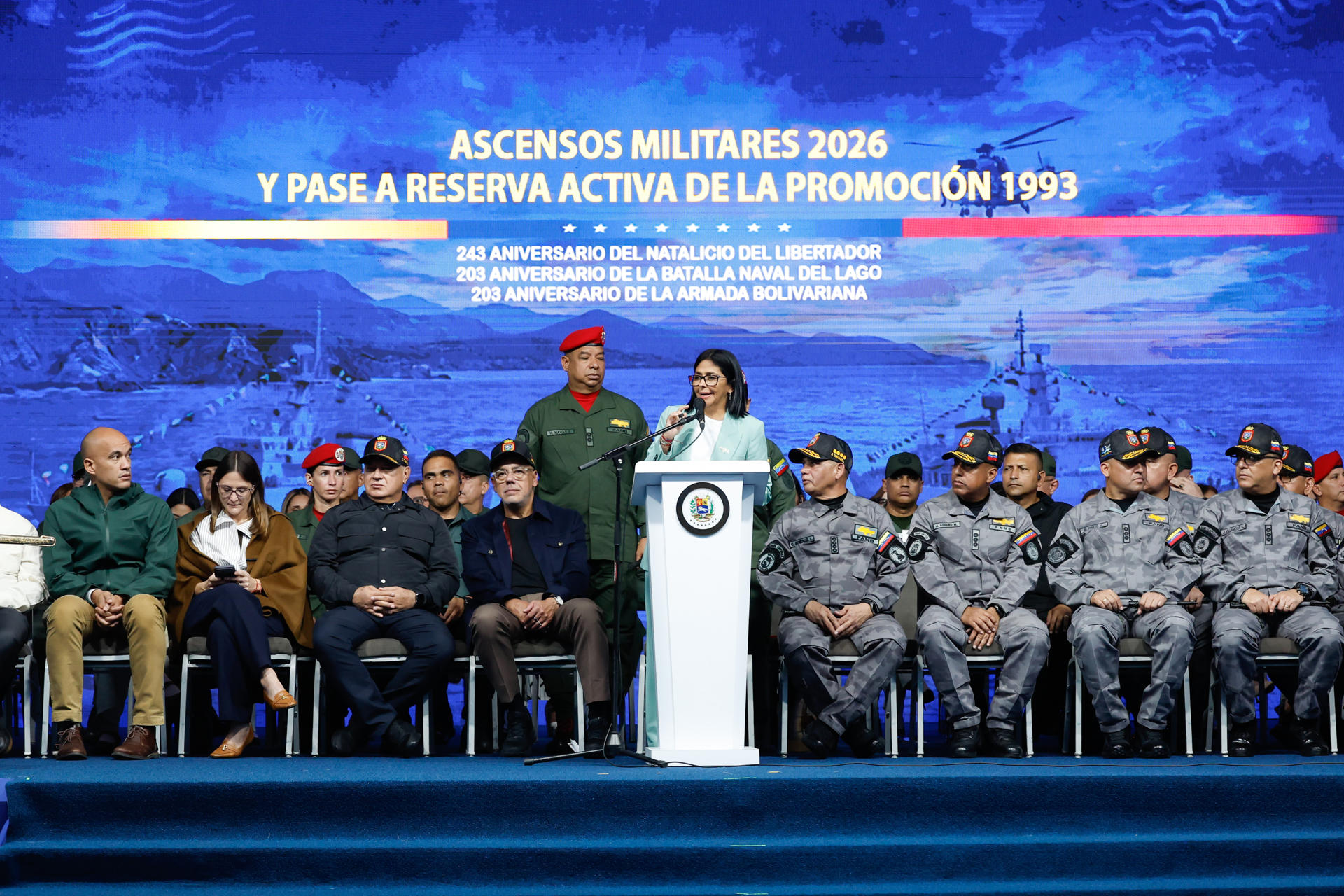 La purga silenciosa en la Fanb: Delcy Rodríguez ha retirado a 110 generales y almirantes