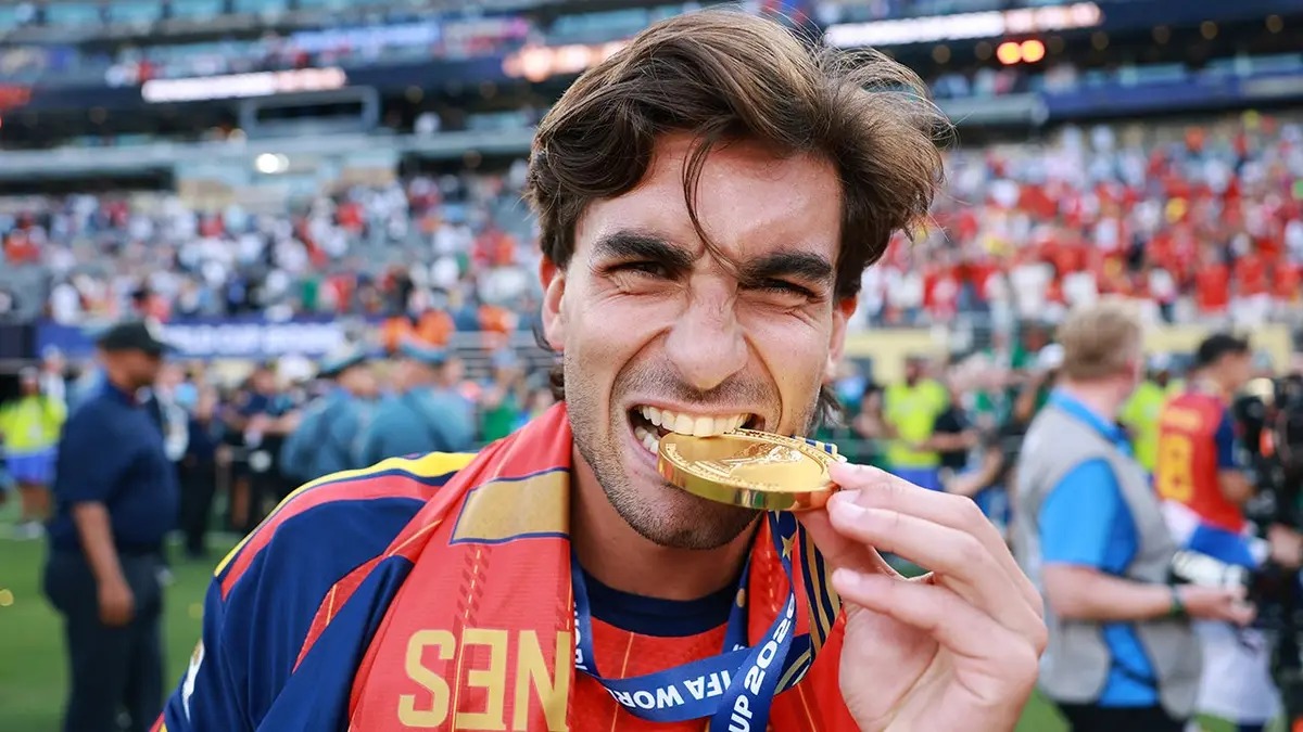 "Make Spain Great Again": El guiño de Ferran Torres a Donald Trump durante celebración del Mundial (VIDEO)